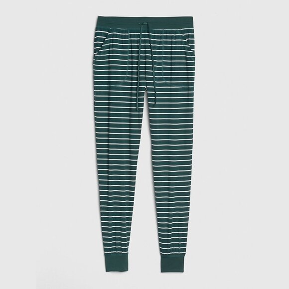 Gap Moda Stripe Joggers Green White stripe - Picture 1 of 6